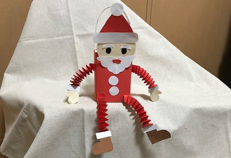 工作 クリスマスの牛乳パック工作 ＬＥＤで光るキャンディーボックス: ひまじん日記