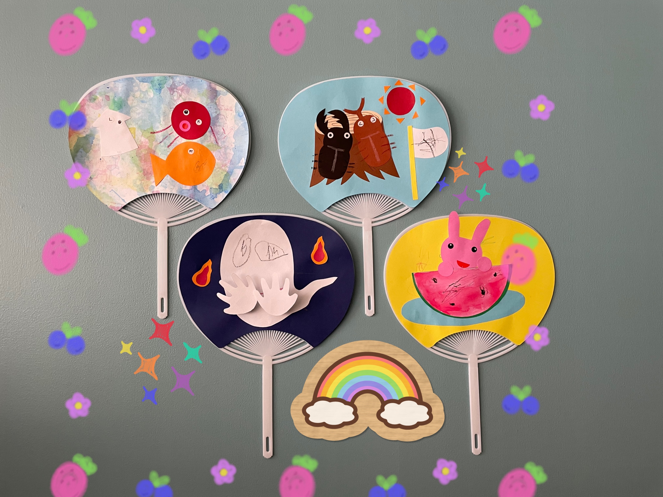 座ってできる 8月 夏 の高齢者 デイサービス・老人ホーム 室内レクリエーション うちわを使って『風船バレー・テニス』新レクネタ