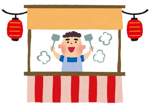 お祭り・縁日・屋台のPOP7：イラスト無料