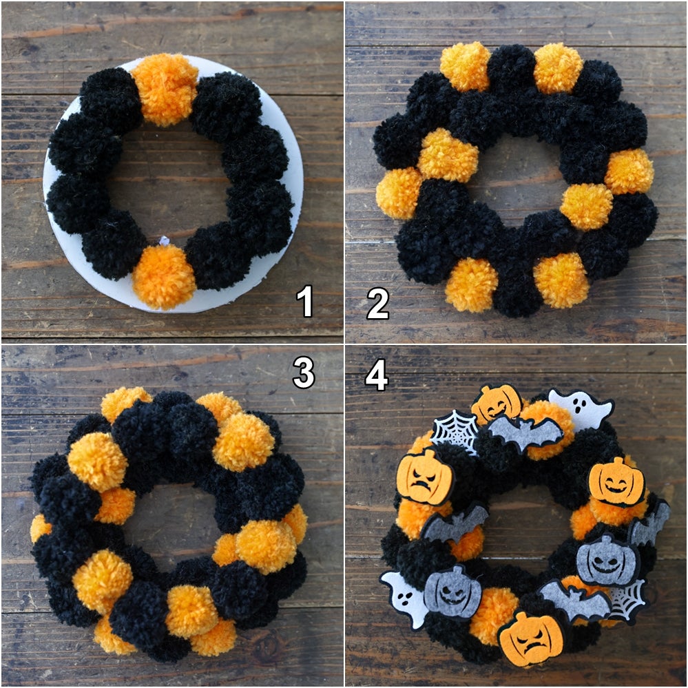 楽天市場秋特集ハロウィン リース キットリース15センチ 花材 松ぼっくり 目玉 ジャックオー 接着剤つき 説明書 キットハロウィン飾りハロウィンイベント用 手作りキット 手作りセット 工作 小学生 自由研究 夏休み 簡単 : GRACE HOME