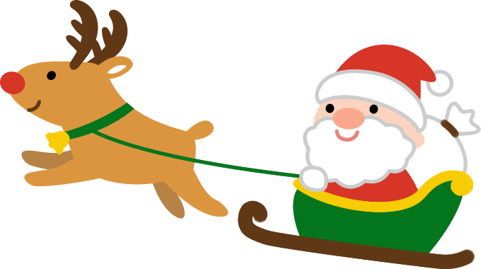 かわいいサンタクロースのイラスト無料フリーイラスト素材集 Frame illust