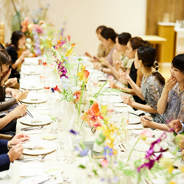 結婚式のお花は持ち帰りやすくて可愛いボックスアレンジ がおすすめ！Hana Wedding