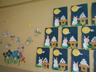 保育園でできる2歳児向けお月見製作。紙皿やティッシュを使う立体や壁面のアイデア保育士の転職・採用は 保育士バンク！