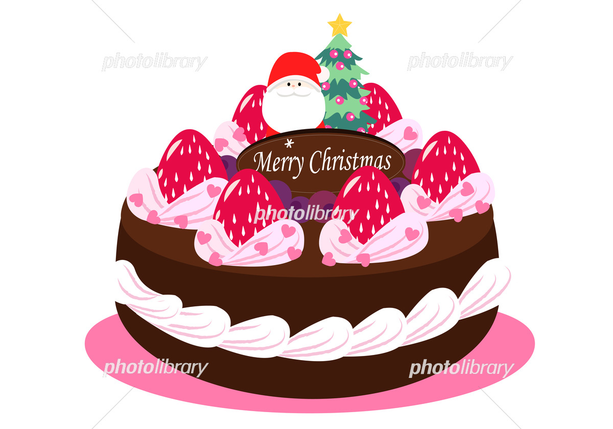 ブッシュドノエル クリスマスケーキ のイラスト無料フリーイラスト素材集 Frame illust