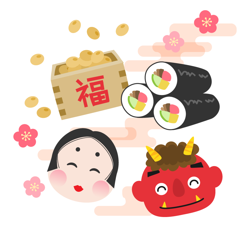 商用利用可 節分の豆まきイラスト15選！挿絵に使える逃げる鬼や豆を投げる子どももPyontakku DesignNote ピョンタックデザインノート