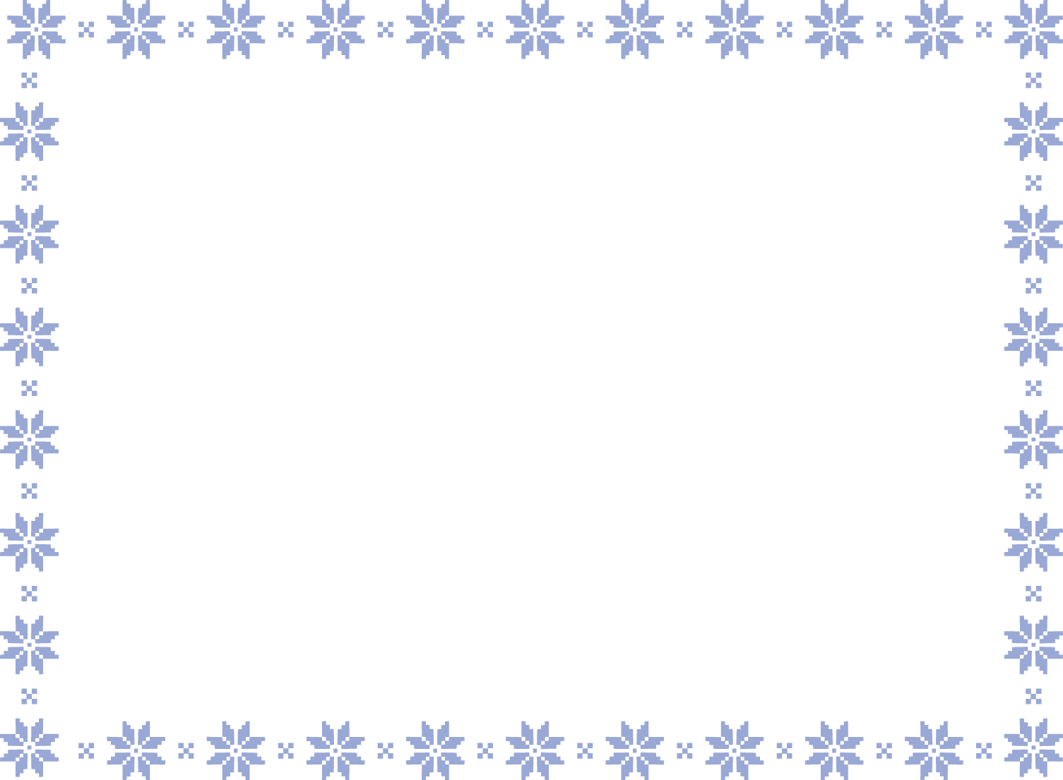 フリーイラスト雪の結晶のフレームパブリックドメインQ：著作権フリー画像素材集