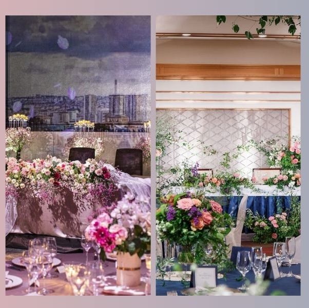 メイン装花 会場装花メインテーブル装花 結婚式 会場装花