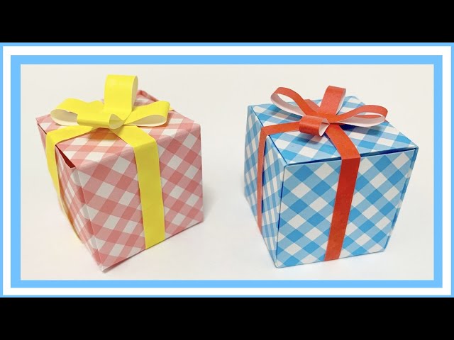 クリスマス折り紙 プレゼントボックスTikTok