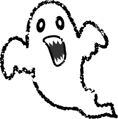 ハロウィンお化けイラスト：イラスト無料