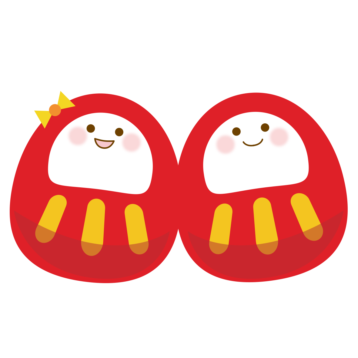 だるま簡単お正月イラスト書き方TikTok