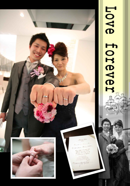 両親へのメッセージ入りフォトブック 結婚式- かめらぶ