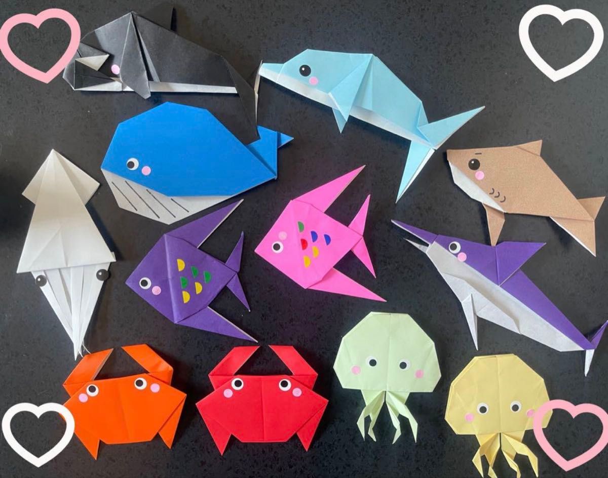 簡単！さかなの折り方 ひかりとり紙 トランスパレントペーパー 折り紙 海の生き物・魚公式 うっとりがみ透ける折り紙の部活＆講座 Since2014