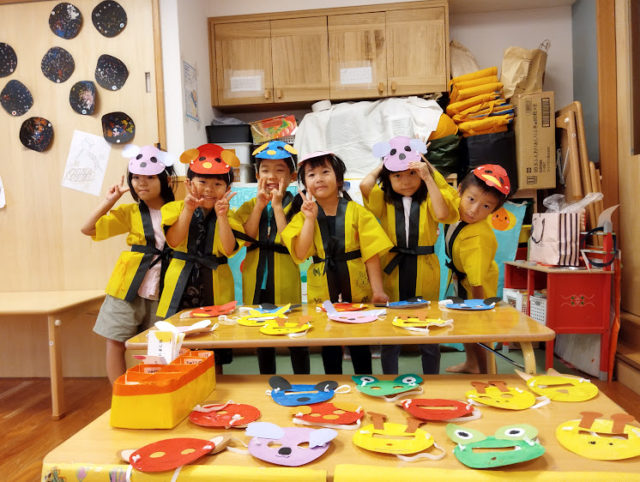 □夏祭りWEEKがはじまりました♪～お面づくり～□ YOU鐘木こども園社会福祉法人 勇樹会