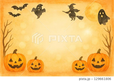 ハロウィンのかぼちゃのお化けのイラスト