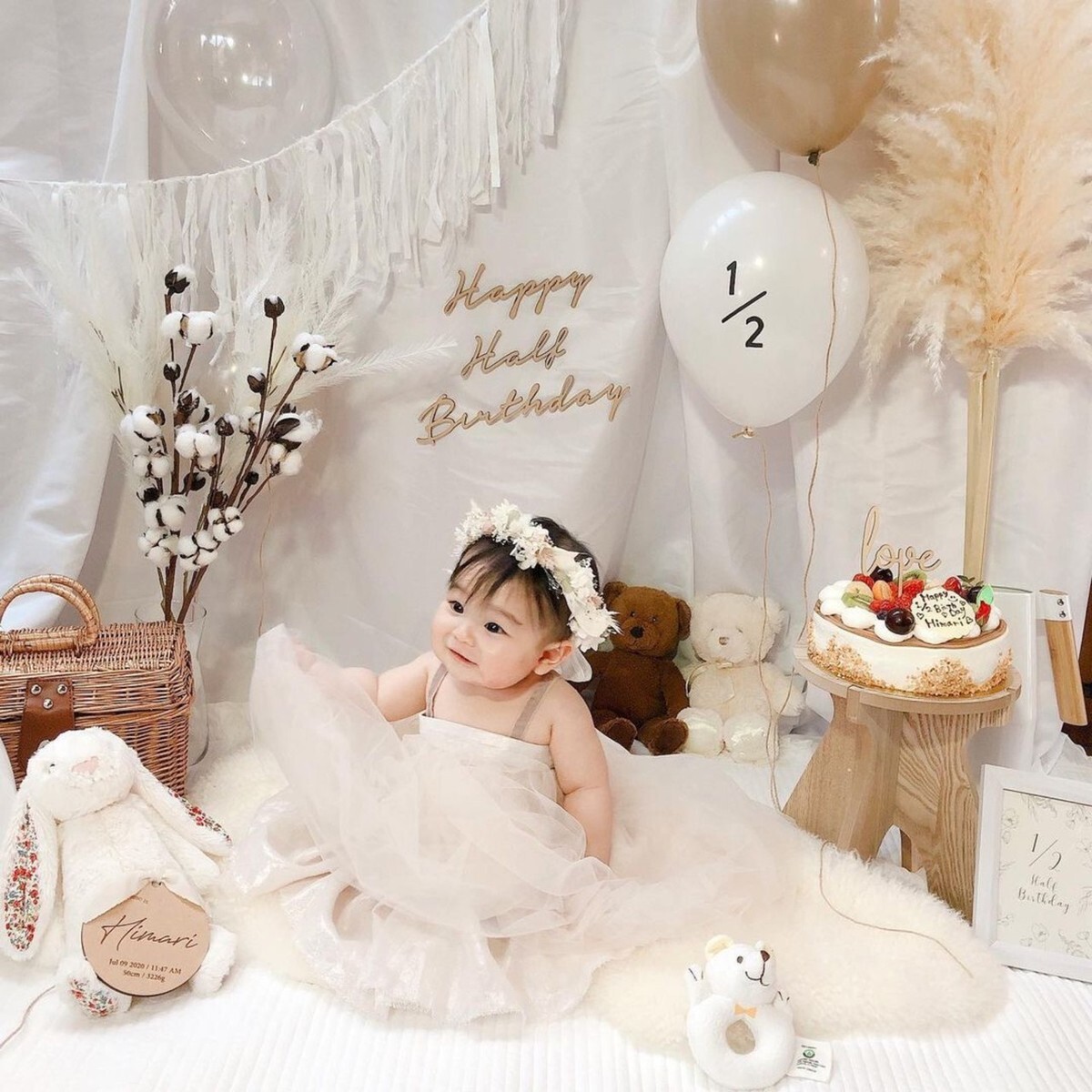 ペーパーファン 女の子ベビー 女の子 お食い初め 百日祝い 100日祝い ハーフバースデー バースデー 一歳 誕生日 その他ペーパーアイテムsalutサリュ 通販 15626280Creema クリーマ