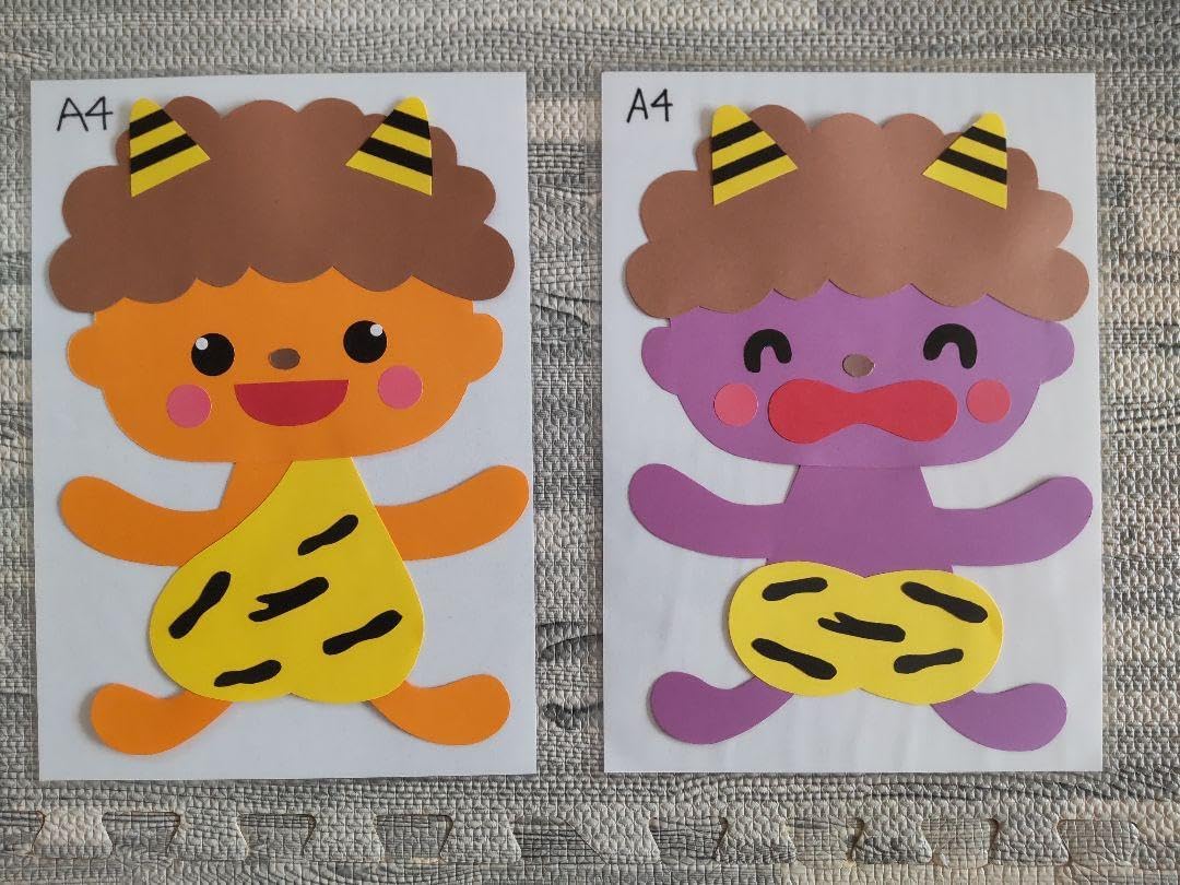 節分 壁面飾り 2月 鬼 オニ 節分 壁面飾り 壁面 おに 2月 飾り付け