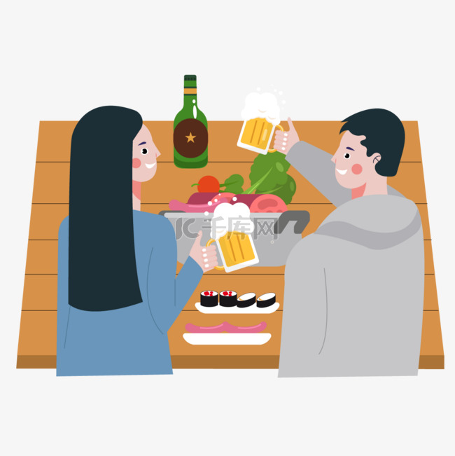 忘年会のイラスト素材FYI04226015ストックフォトの Qlean Market キュリンマーケット