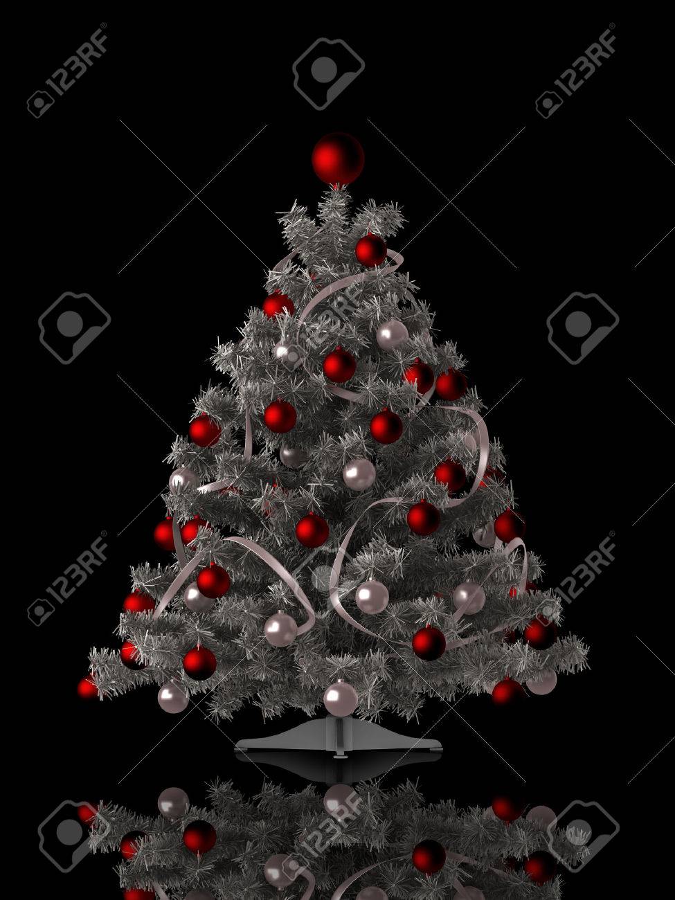 装飾されたクリスマスツリーの黒いシルエットイラストイラスト素材透過、PNGフリー画像ダウンロード - Pngtree