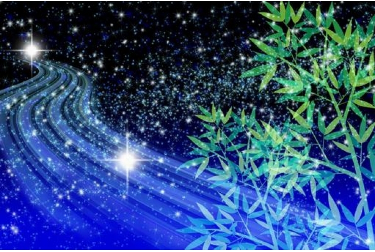 七夕の背景素材03 黒無料イラスト素材素材ラボ