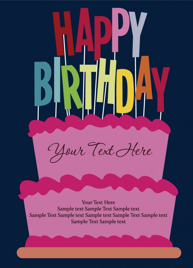 おしゃれなバースデーカードの無料テンプレート集 デザイン・印刷素材Happy Birthday Project ハピバ