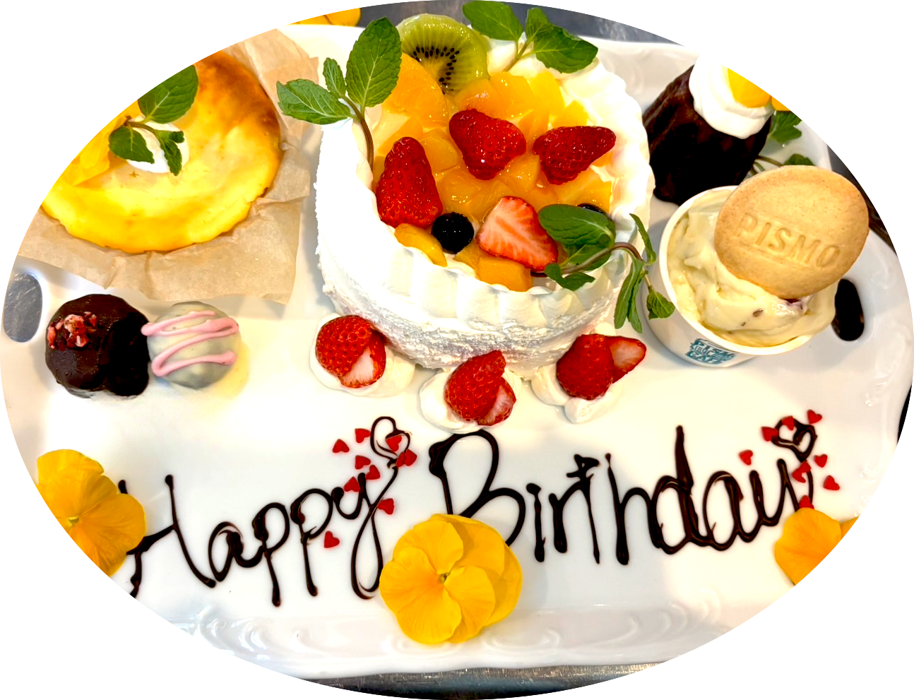 バースデーケーキ ハッピーバースデー プレート - メルカリ