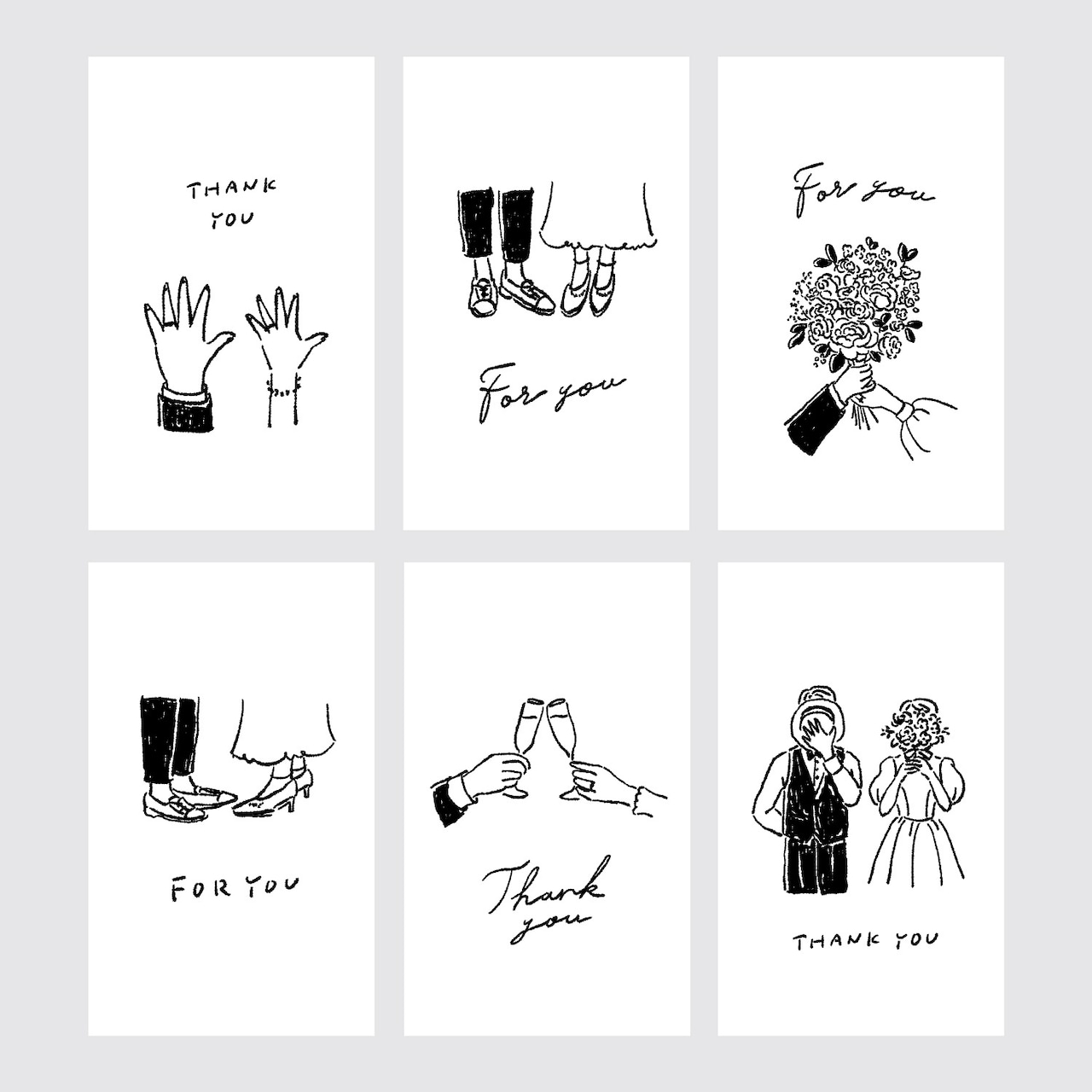 ポストカードテンプレート「ウェディング・花模様」ダウンロードかわいい無料イラスト 印刷素材.net