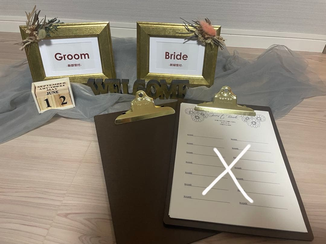 完璧な状態で結婚式ゲストをおもてなし！ タペストリー付 受付スペース完璧セットをリリース株式会社エーキューブのプレスリリース