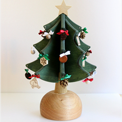 クリスマスツリー クリスマスオブジェ ウッド 木製 天然木 アイアン 約 W 25 × D 10 × H 40 cm ナチュラル ベージュ オブジェツリー デコレーション 卓上 シンプル 手作り クリスマス おしゃれ 北欧 雑貨 インテリア アジアン バリ14018