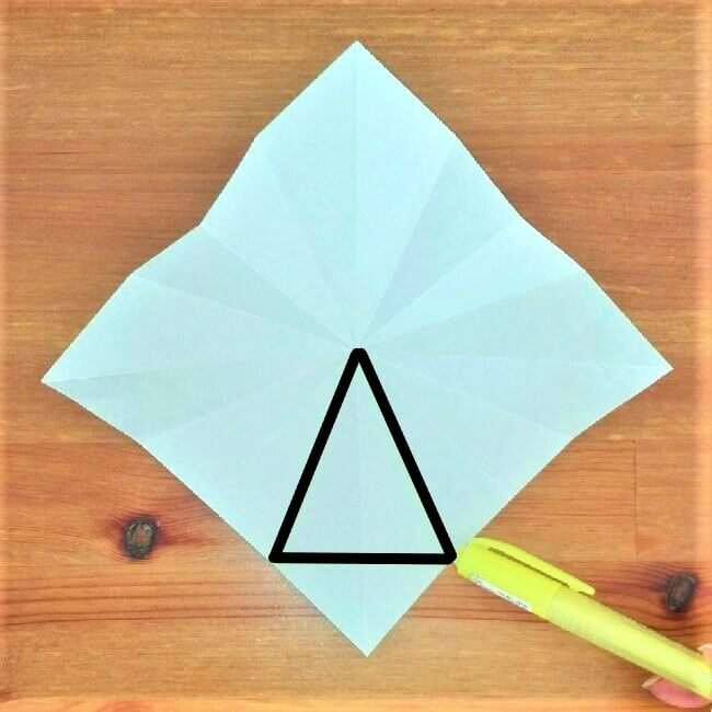 クリスマスツリー折り紙立体的で簡単な作り方・折り方