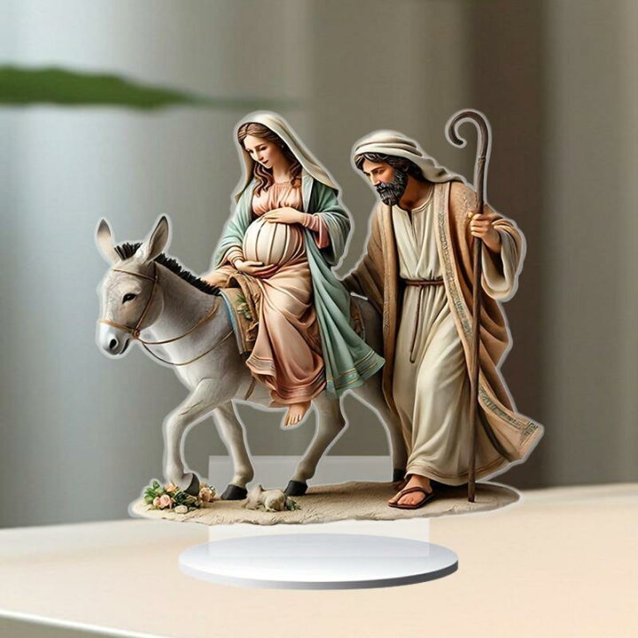 キリスト降誕クリスマスツリーペンダントイエスキリストぶら下げ装飾品新年アクリル屋内キリスト降誕シーンの装飾家の装飾用 - AliExpress