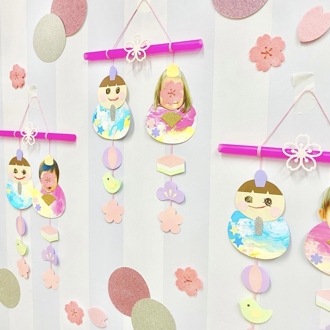 🌸かわいいひな祭り🌸デイリー ソレイユナーサリー高津東