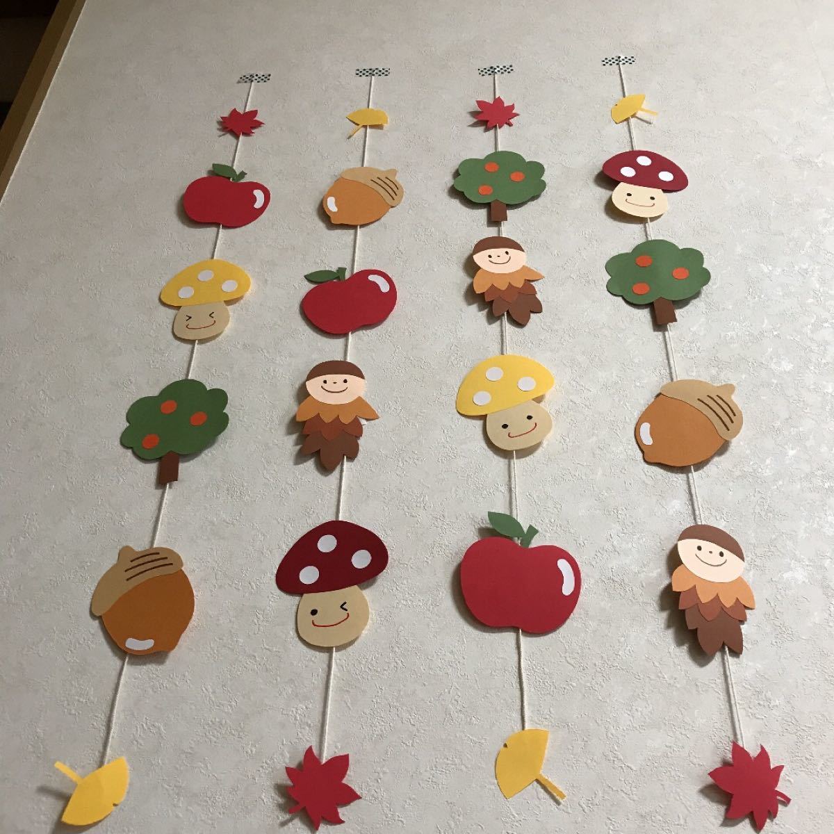 保育壁面 幼稚園 手作りガーランドの通販 by M shopラクマ