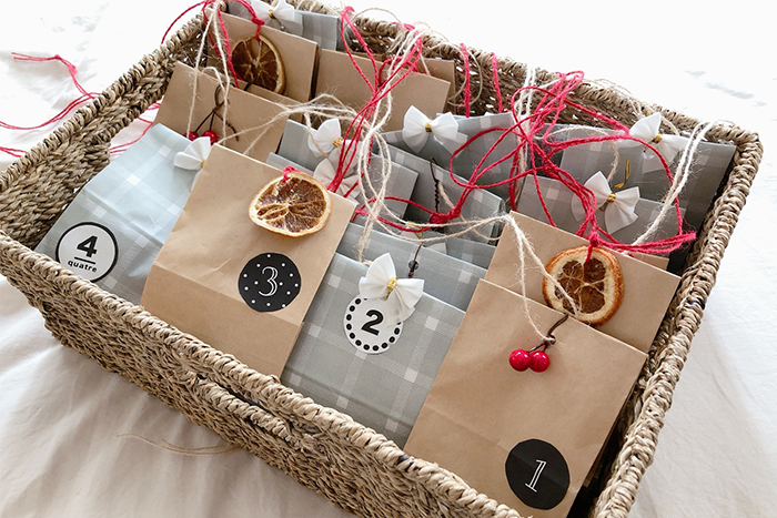 100均グッズで簡単！手作りアドベントカレンダーの作り方 数字の無料素材もMama Craft