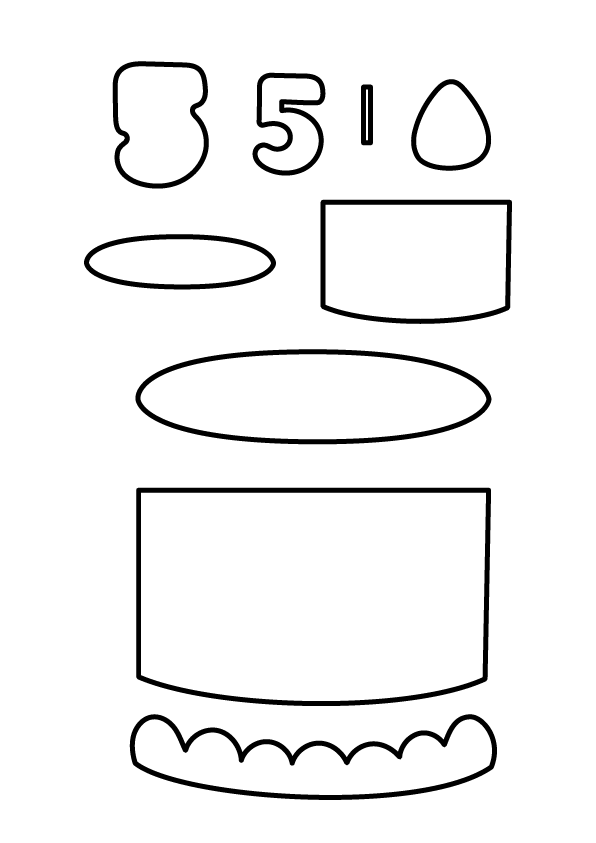 誕生日表用壁面イラスト PDF 保育で使える無料素材 ほいくisダウンロード