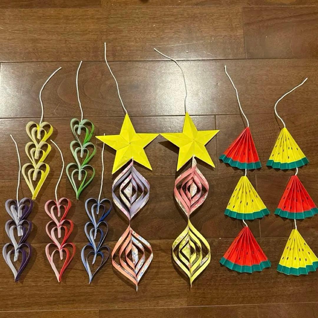 スイカのオーナメント〜画用紙で作る七夕飾り〜保育と遊びのプラットフォーム ほいくる