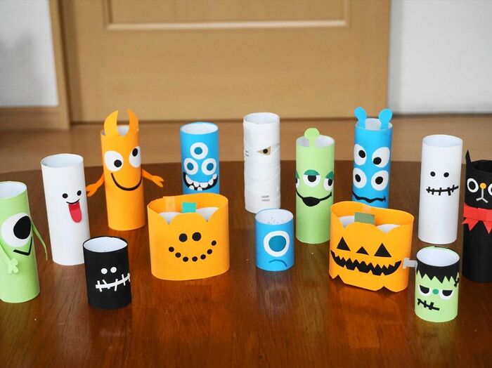 ❇︎ @hoikuno_hondana トイレットペーパーの芯で作る、ハロウィンマスコット。 ころんとしてて可愛い✨ 置いてるだけで可愛い✨ ☆彡保存した方は、是非いいねもよろしくお願いします！ 作ってみたという方は、是非ストーリーやポストなどでタグ付け @hoikuno_hondana