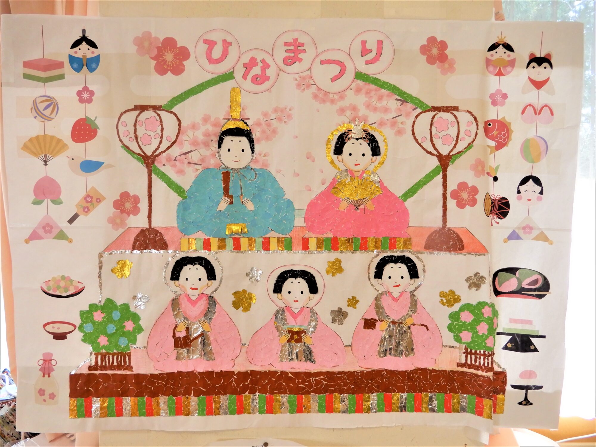 壁面飾り ひな祭り 大人向け E 壁面飾りレク 高齢者向け!!季節別おすすめ