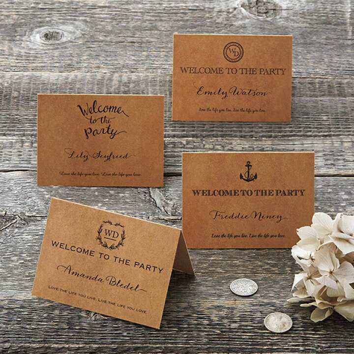 素敵＊結婚式席札テンプレート 無料ダウンロード