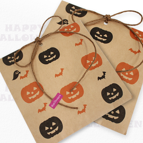 ハロウィン アレンジラッピングテトラ型の包み方で作る「ジャックオーランタン」 ASOPPA！レシピ - あそっぱ