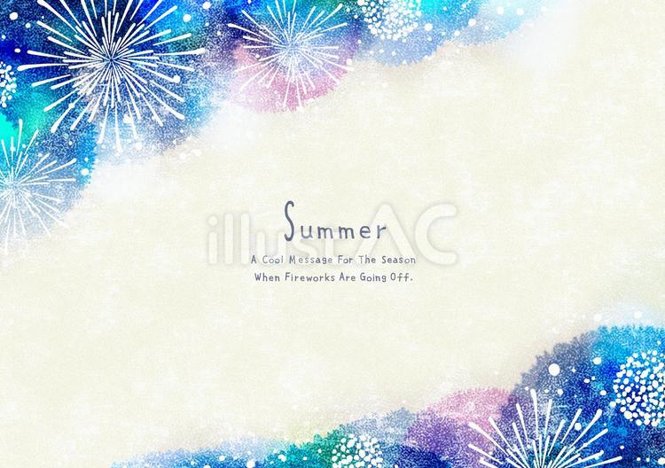 花火 和紙に印刷された花火のイメージのイラスト素材60964151- PIXTA