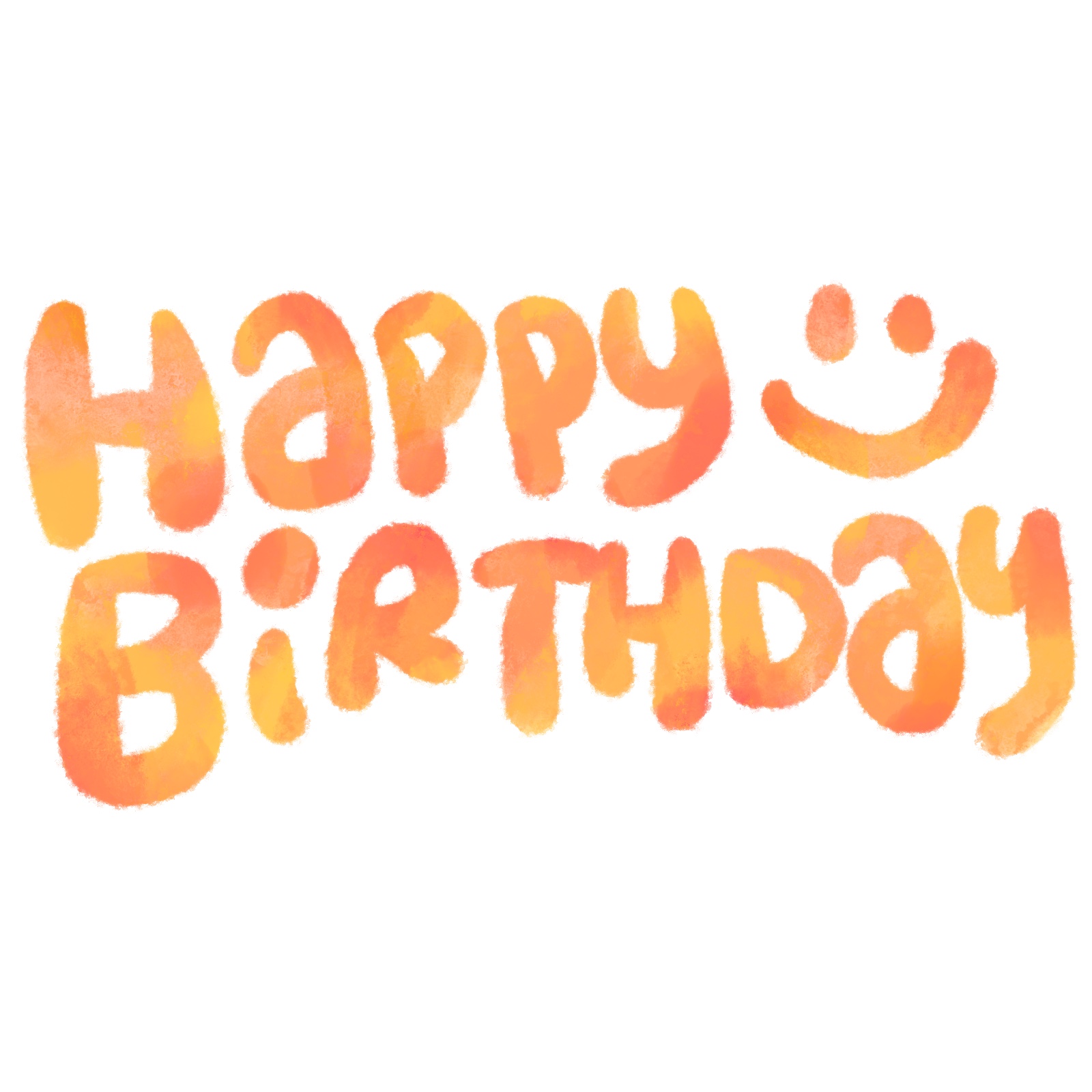 誕生日☆Happy Birthdayロゴ☆フォント：イラスト無料