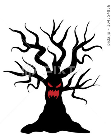 ハロウィンの枯れた木イラスト - No: 25668437無料イラスト・フリー素材なら「イラストAC」