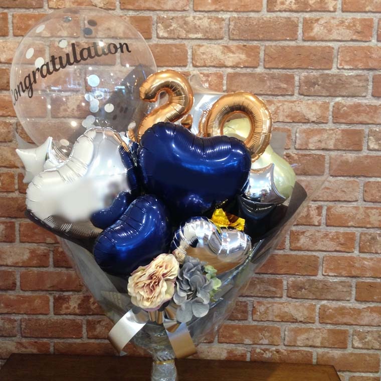 バルーンブーケの作り方と卒業式の花束