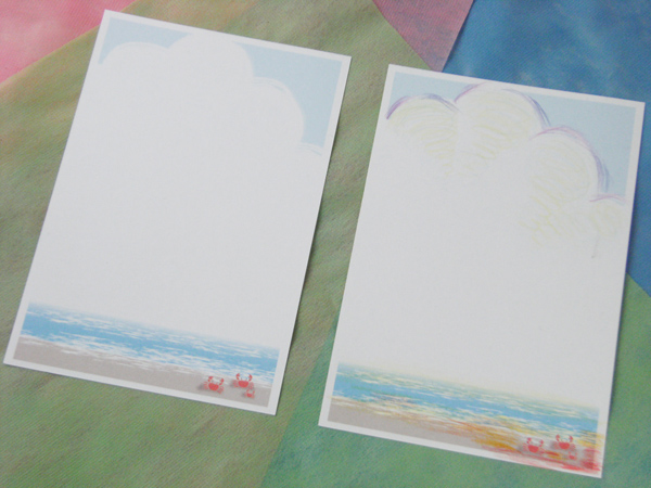 暑中見舞い無料テンプレート「向日葵」無料フリーイラスト素材集 Frame illust