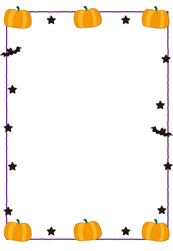 ハロウィーンデザインの背景フレーム枠イラスト無料フリーイラスト素材集 Frame illust