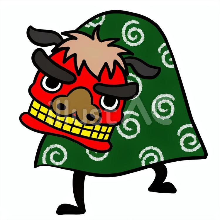 獅子舞 お正月,縁起物のイラストai epsベクタークラブ＜イラストレーター素材が無料＞