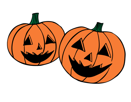 ハロウィンのかぼちゃ いろいろな表情・6種 の無料フリーイラスト咲くっとイラスト さくっといらすと