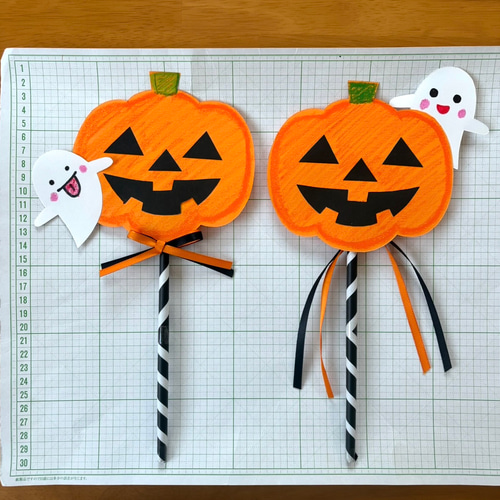 ハロウィンかぼちゃステッキを100均でCalme. アロマ日記とハンドメイドの記録