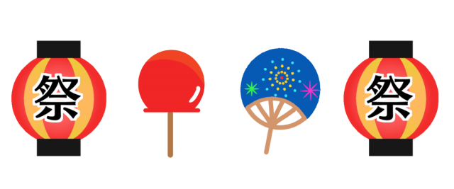 提灯のラインイラスト