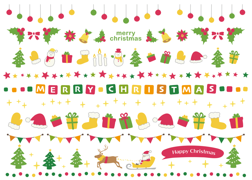 クリスマス：クリスマスオーナメント杖＿ 赤フリーイラスト素材 「趣味で作ったイラストを配るサイト」